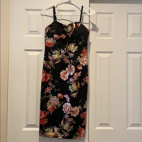 Material Girl Dresses & Skirts - Black Floral Dress